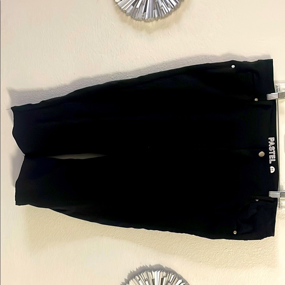 Black Pastel Logo Pants